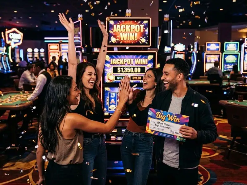 phdream online casino fun times and big casino wins are here for you casino floor with lights and players enjoying wins