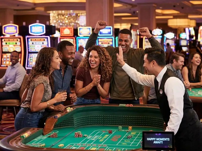 phdream online casino happy moments await in every casino game casino floor with lights slots and players enjoying wins