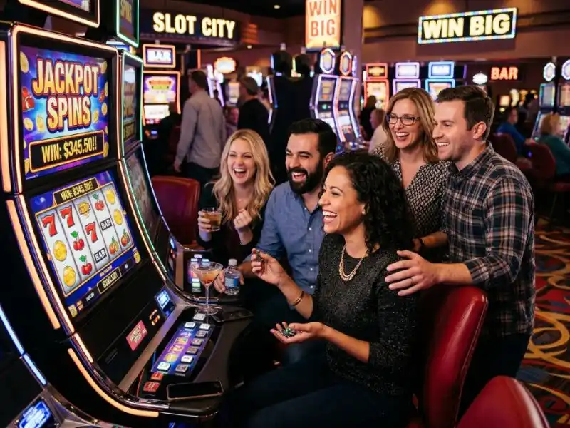Player smiling during payout on 777 Jili Casino Login slot machine win moment