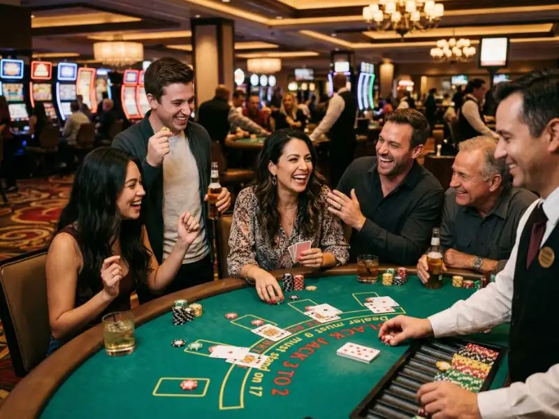 Player enjoying thrill of winning on Kkjili Casino gaming session