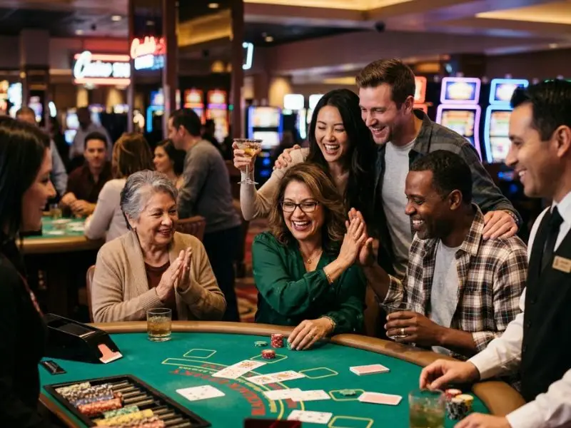 Player enjoying continuous wins on Mega Panalo Casino with happy reaction