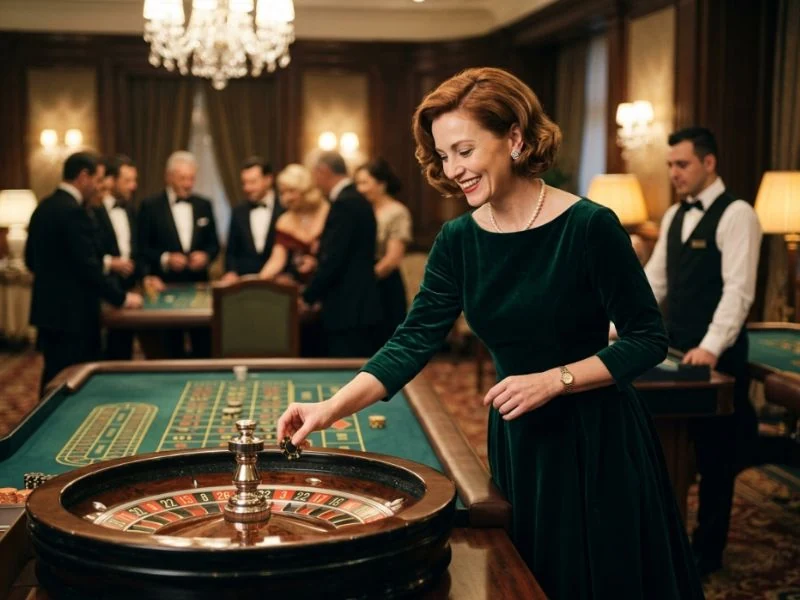 phcash.com casino classy lady playing casino games with style and sophistication
