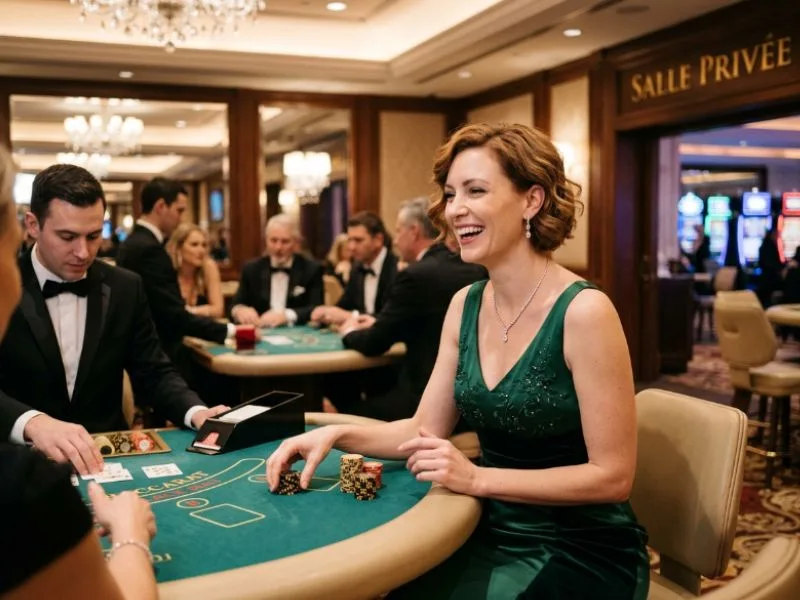 Delighted player enjoying an entertaining casino session while playing games for GCash.