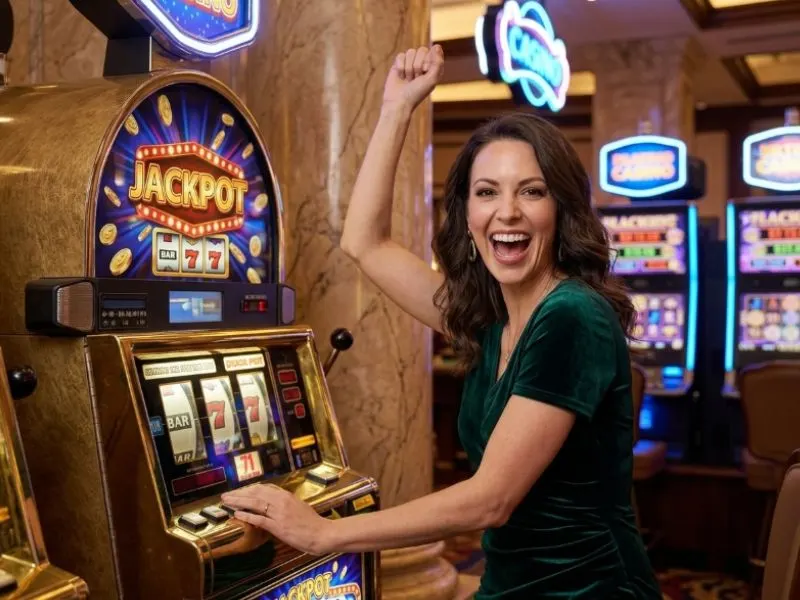 Relaxed casino player enjoying a welcoming environment while playing online games GCash.