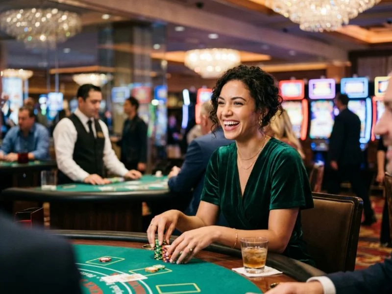 Woman relaxing while playing favorite games in Bingo Bonanza Philippines