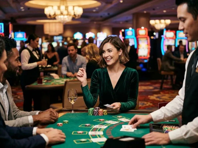 Confident woman playing on a Lodi 777 online casino Philippines platform