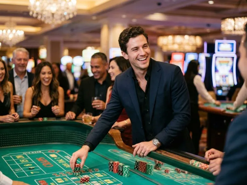 Man using smart strategies while playing at an online casino Philippines platform