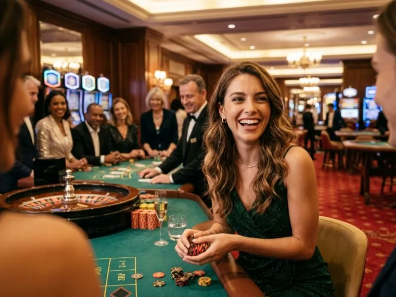 Woman enjoying every moment at an online casino Philippines platform