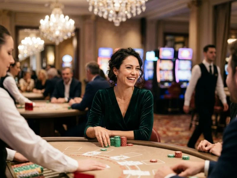 Woman exploring new casino games and promotions in the Philippines