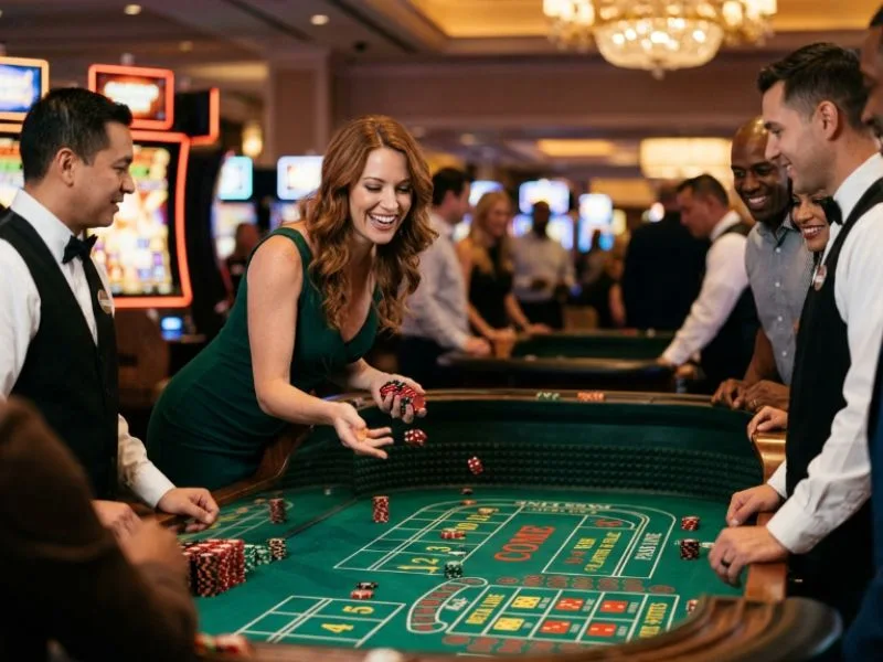 Stylish woman exploring popular games at a PAGCOR accredited online casino