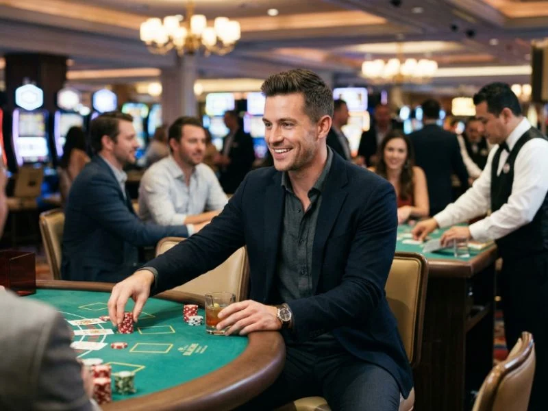 Skilled player making calculated moves with a PAGCOR online gaming license