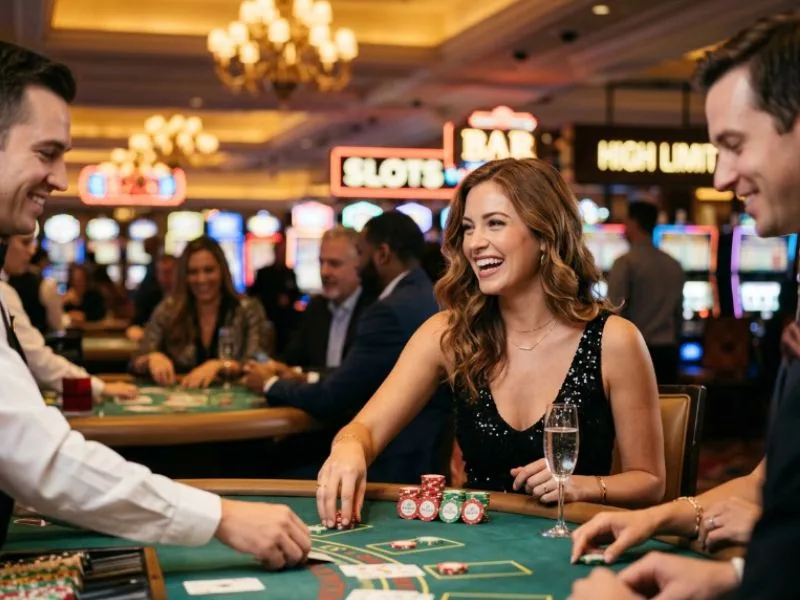 Stylish woman enjoying every round on a PAGCOR online gaming license platform